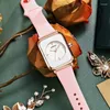 Orologi da polso Orologio da donna al quarzo luminoso letterario da donna Net Red Fashion Gel di silice piccolo quadrato