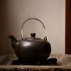 Conjuntos de louça de chá Jarro de chá Bule Handle Retro Grip Ergonômico Chaleira Casa Substituição Diária Desgaste-resistente