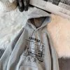 Hoodies dos homens moletom com capuz feminino solto oversize inverno roupas y2k gótico vara figura impressão roupas 231205