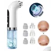 Dispositifs de soins du visage Blackhead Pore Aspirateur Électrique Bouton Noir Tête Enlèvement USB Rechargeable Cycle De L'eau Outils De Nettoyage Drop Dhdul