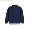 Cardigan Spring Autumn Children Navy Blue Sweaters for Big Girls Boys Cotton Knitted Cardigans Coat England Style Double Breasted Uniform Q231206