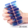 5 klistermärken Black Star Moon Gel Nail Polish Stickers Wraps Adhesive Gel Nail Stickers med Nail File Stick and Sealing Strip (UV Lamp krävs)