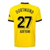 23/24 Reus Reyna Soccer Jerseys 2023 Cup Version Dortmund Kamara Hummels Adeyemi Brandt Shirt Hazard Ryerson Bynoe-Gittens Kids Kit Football Uniforms777