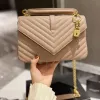 Tasarımcı Çanta Luxurys Tote El çantası Crossbody Çantalar Kadın Eşek Çantası Klasik Altın ve Gümüş Zincir Cüzdan Siyah Saddle El Çantası Crossbody Tasarımcı Çanta Kadın