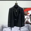 Survêtements pour hommes PFHQ haute qualité Rivet costume vestes conception personnalisée deux pièces niche couleur unie beaux blazers automne 21Z2463 231206