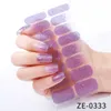 Semi Cured Gel Nail Strips 16 Pcs Extra Long Gel Stickers need UV Lamp and Long Lasting Nail Wraps