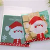 Confezione regalo Design 100 pz/lotto 10x13 cm Borse Babbo Natale Imballaggio autoadesivo Natale per caramelle