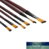 6pcs Artiste plat Paint-pinceaux Set Huile Acrylique stylo Artiste Painting Brushes stylo pour artistes peintres débutants