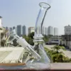 Cachimbo de água de pescoço torto de 8 polegadas para fumar cachimbo de vidro Bong Beaker Bubbler com tigela