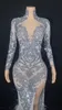 Abiti sexy urbani Robe de Soiree elegante pour Femme Tenue de Bal Chanteur Scene Rotterdam Kly CitroFeather Longue Queue 231206