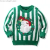 Cardigan Natale Maglione per bambini Abbigliamento autunnale 2-6 anni Neonate Ragazzi Maglieria Pullover Maglione lavorato a maglia Maglioni per feste per bambini Q231206