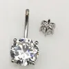 Anéis de nariz Studs 925 prata esterlina anel de umbigo zircão cúbico umbigo anel moda corpo piercing jóias 230130