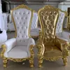 Chaises antiques trône roi et reine pour mariage Royal, 2 pièces, chaises de princesse, meubles de location 102