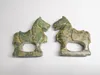 1pc beaux et mignons vieux chevaux chinois en Jade sculptés à la main