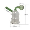 Torre tascabile Bruciatore a nafta Gorgogliatori Kit pipa manuale Percolatore Diffusore Tubi dell'acqua Narghilè Bong Gorgogliatore Filtro di riciclo intelligente Mini portatile