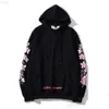 Hoodies Sweatshirts White Designer Mens Womens Fashion High Quality Cotton Flower Arrow Speed ​​Bump Printing Hooded Street Hip Novty