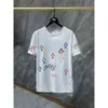 T-shirty Projektanci T koszule Chromes Serce Mens T-shirty dla klasycznego szyi załogi wytłoczona litera sanskrycka Krzyżowe tee Tshirty Rozmiar S-XL Nowość