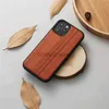 Mobiele telefoon hoesjes Real Wood Back Case voor iPhone 11 12 13 14 15 Plus Pro Max Echt Bamboe Walnoot Houten Hard Gratis Aangepaste Gift Telefoonhoesje Funda J231206