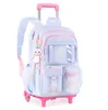 Backpacks School Rolling Torby plecakowe szkolne plecak dla dziewcząt Kids School Trolley Bag For Girls School Bag Wheels for Girl