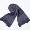 Écharpe en laine de marque, écharpe hivernale pour hommes pour les personnes d'âge moyen et âgées, écharpe chaude et haut de gamme
