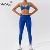 Pantalones de dos piezas para mujer MyZyQg Mujeres 2 piezas Conjunto de yoga Pilate Bra Legging Mujer Fitness Casual Correr Secado rápido Deportes apretados Pantalón de dos piezas