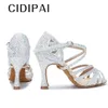 Dansschoenen CIDIPAI Latin dansschoenen Dames Salsa Prestatie Ballroom Glanzende Dansschoenen Indoor Feestschoenen Gouden Trouwschoenen voor dames 231205