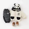 Bébé coton rembourré hiver bébé épais dessin animé Panda coton rembourré automne hiver garçons et filles hiver manteau chaud