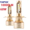 P1A Mini LED H7 H4 H11 9005 HB3 9006 HB4 H8 6000K dla LED CARD CELB 12V Turbo LED LMAP 2PCS H9 H1