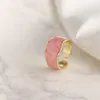 Cluster Ringe Punk Bunte Emaille Runde Metall Ring Für Frauen Mode Geometrische Twist Offene Einstellbare Großhandel Schmuck Geschenke