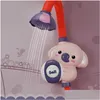 Bath Toys Baby Spray Water Faucet Outdoor Bathtub Electric Elephant Shower Toy Strong Suction Cup 230615 Drop Delivery Kids Maternity Dhsrw