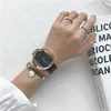 Relógios de pulso moda luxo grande dial marca casual requintado cinto de couro relógios com moda simples estilo relógio de pulso de quartzo para senhoras