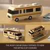 Diecast Model MOC Classic Movie Breaking Bad Car Building Blocks Kit White Pinkman Cooking Lab RV Vehicle Model Toys For Children Gifts 231204