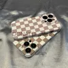 Cell Phone Cases Simple Checkerboard Phone Case For IPHONE 15PRO MAX 14 13 PRO 13 PRO MAX 15 15PLUS 15PRO Acrylic Hard Mobile Phone Cases J231206