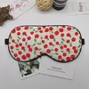 100% Silk Sleep Mask Porcelain Mönster Eyeshade Eye Cover Shading Masks Blindtboend Thicken Soft Sleeping Mask Travel Eyepatch