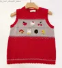 Cardigan Toddler Girl Fall Clothes Boys and Girls 'Vest Cartoon Bear Mönster Sticked Pullover Baby Sweater Q231206