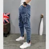 Jeans para hombres Pantalones de carga High Street Hip-Hop Personalidad Monos de moda Pantalones casuales Jeans Hombre Pantalones holgados Pantalones ajustados Y2K 231206