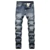 Jeans da donna Streetwear Uomo Slim Motociclista Homme Maschio dritto Moto Hip Hop Pantaloni in denim Pantaloni Jean Personalità Cerniera 231206