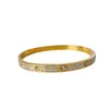 Designer-Armbandschmuck, Goldarmband-Armreif, zweireihiger Diamant-Vollhimmelsstern für weibliche Paare mit leichtem Luxusschmuck im High-End-Design