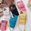 iPhone Case Tasarımcı İPhone 15 Pro Maks Kılıf Kılıfı Kart Tutucu Apple iPhone 14 Pro MAX 13 12 11 X XR XS XSMAX 15 Plus PU Deri Crossbody Mobil Kapak