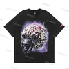 Men's T-Shirts 2023 Hellstar shirt Short Sleeve Tee Women High Quality Streetwear Hip Hop Fashion T Shirt Rapper Washed Grey Black Heavy Craft Hellstar Tees