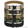 Belts New Army Style Combat Belt Quick Release Tactical Belt Fashionable Easy and Comfortable Men's Canvas Belt Outdoor Waist Trainer R231206