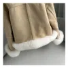 レディースダウンパーカーメンズベストファッションリアルファーコートダックジャケット冬の女性ナチュラルフォックスカラー厚いスエードアウターウェア231206