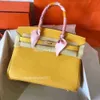 2023 Rkinbir Damen Handtaschen Tasche Schnalle Dame Taschen Tote Farben Klassische Kalbsleder Frauen Schulter Mode Gold Togo Dame Handheld 30 cm QJP1