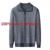 Maglioni da uomo Moda arrivo Large 100 Cardigan in puro cashmere addensato Cappotto maglione invernale Taglie forti S M L XL 2XL 3XL 4XL 5XL 6XL 231205