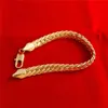 Collane Ciondolo al dettaglio Massiccio oro giallo 18k riempito riempito 24 10mm 85g catena a spina di pesce collana da uomo GF Jewelry1671