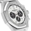 Titta på Pigue Abbey Men APF Factory Epic Royals Oaks Chronograph 41mm Steel White Dial Men's Watch 26331