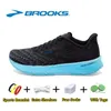 Brooks Brook Cascadia 16 Mens 운동화 Hyperion Tempo 트리플 검은 흰색 회색 노란색 오렌지 메시 트레이너 야외 남자 캐주얼 스포츠 운동화 조깅