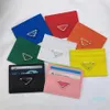Fashion Design Triangle Mark Card Holders Credit Wallet Leather Passport Cover ID Business Mini Pocket Travel for Men Women Purse 233s