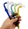 Skull Glass Pipe Pyrex Oil Burner Pipe Colorful Glass Smoking Pipes Color Randomly Send