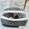 Kennels Pens 45X35Cm Pet Dog Bed Creativity Burger Modeling Cat House Portable Washable Small Teddy Seasons Warm Teacu208L Drop Delive Dhs8G